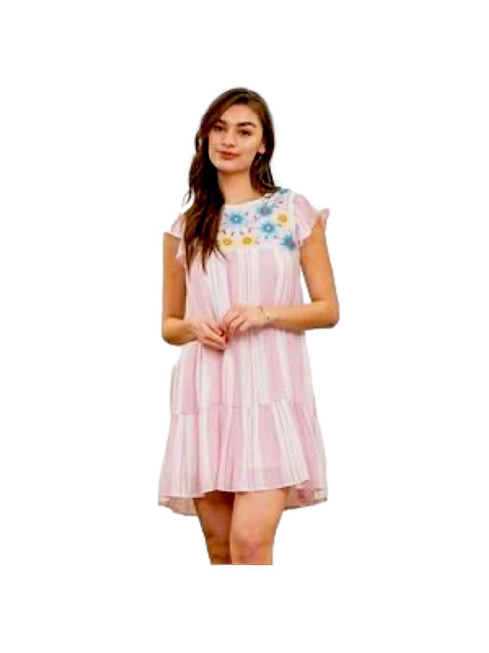 *NWT* BLU PEPPER Embroidered Dress